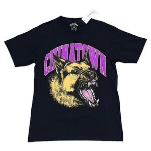 CHINATOWN MARKET “Beware of Dog” Luxury Designer Streetwear Tee Shirt Mens Small